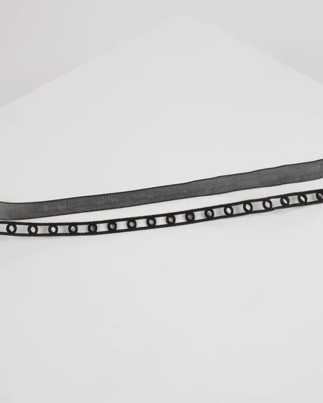 Black Ribbon Choker Necklace sold by Collete Hayman