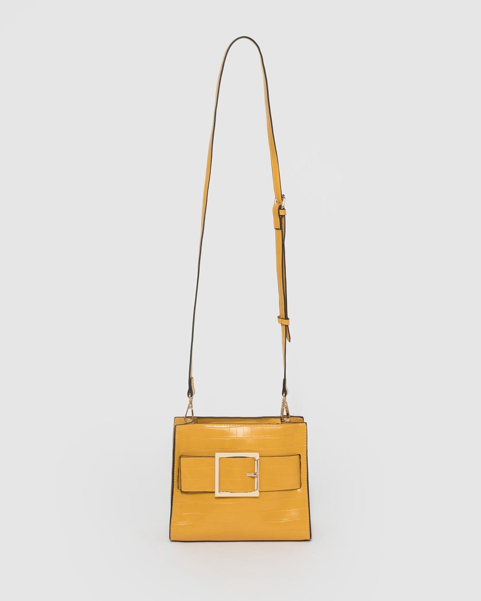 Yellow Khloe Buckle Mini Bag sold by Collete Hayman product image thumbnail 4
