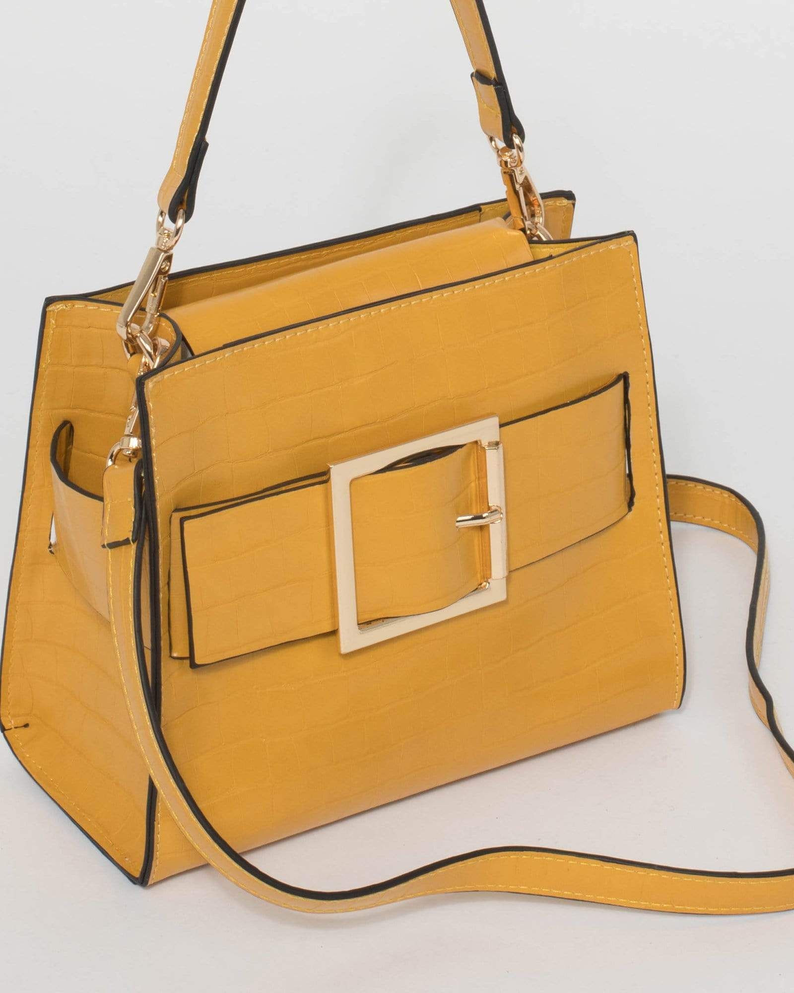 Yellow Khloe Buckle Mini Bag sold by Collete Hayman product image thumbnail 3