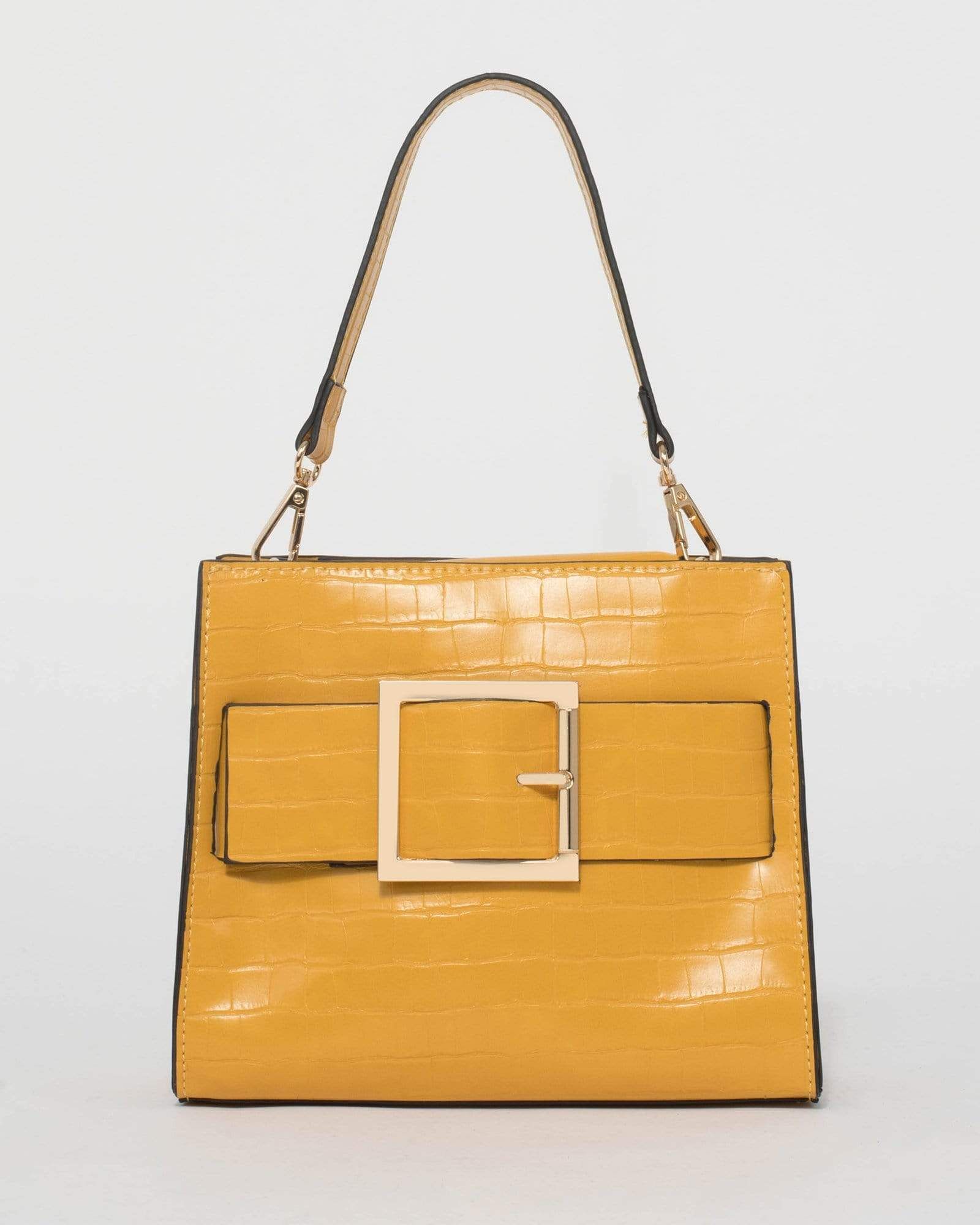 Yellow Khloe Buckle Mini Bag sold by Collete Hayman