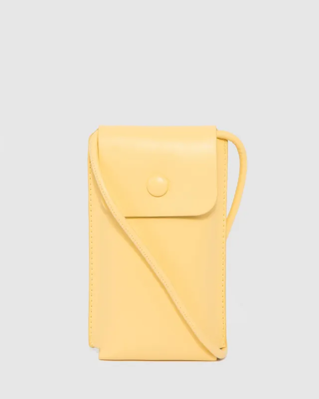 Yellow Layla Phone Crossbody Bag sold by Collete Hayman