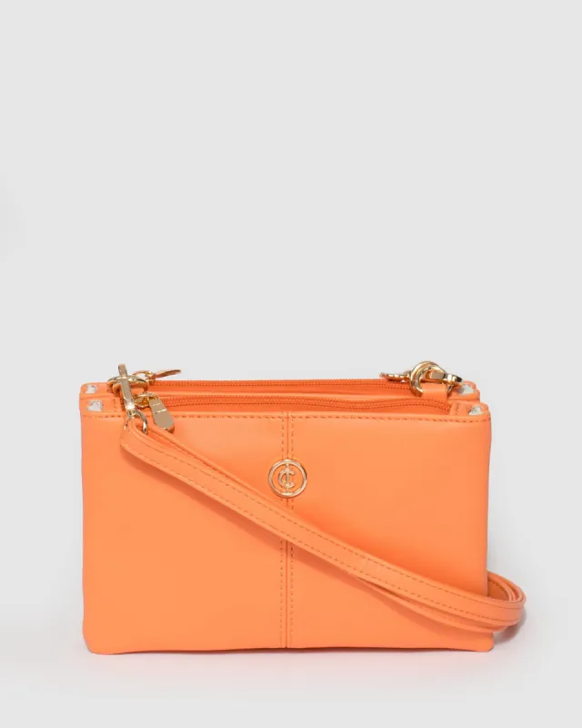 Orange Peta Double Pouch Bag sold by Collete Hayman