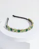 Green Round Crystal Headband sold by Collete Hayman
