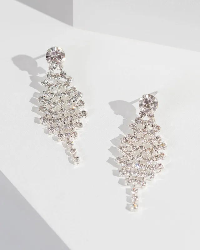 Crystal Diamond Drop Earrings sold by Collete Hayman