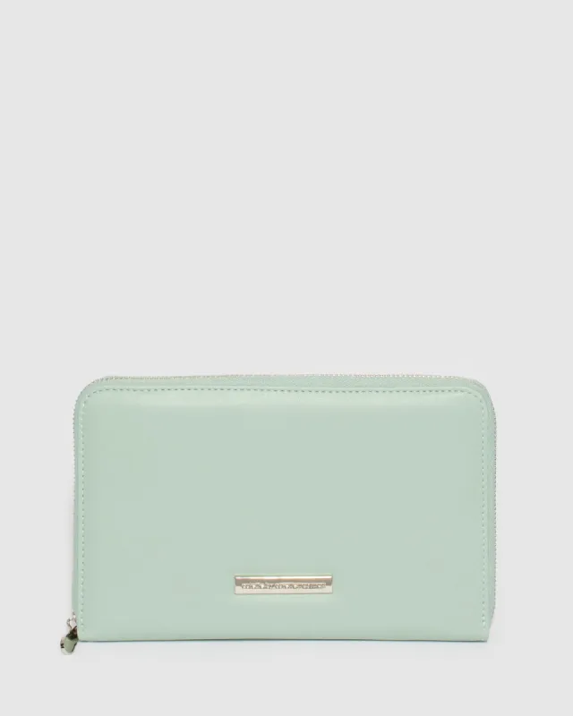 Green Talissa Plain Travel Wallet sold by Collete Hayman