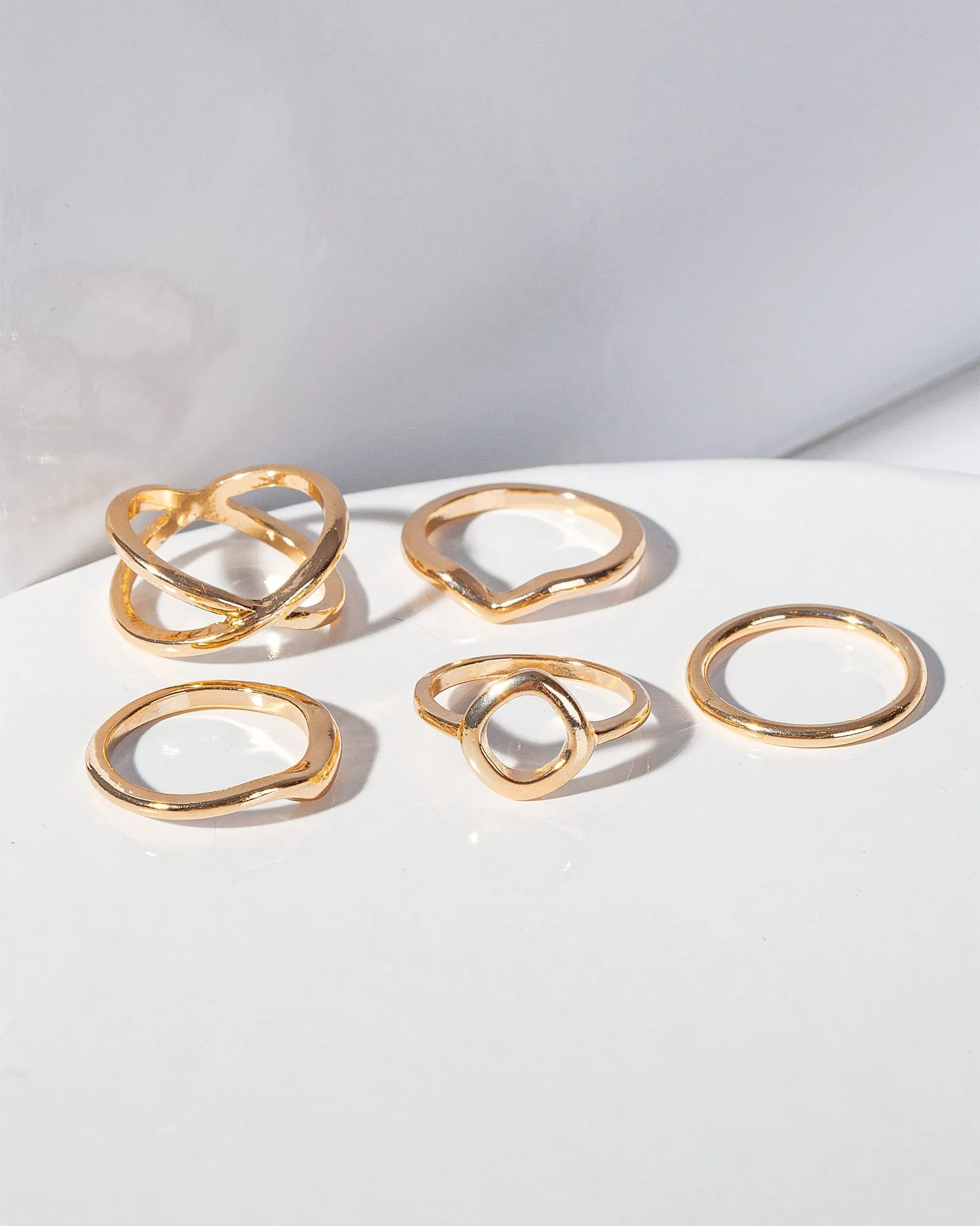 Gold Fine Wavy Ring Pack sold by Collete Hayman
