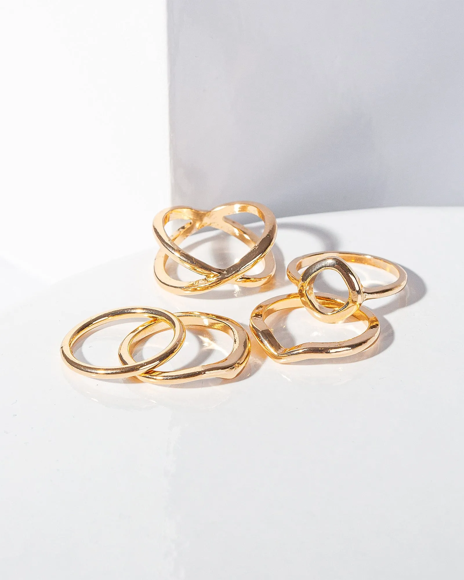 Gold Fine Wavy Ring Pack sold by Collete Hayman product image thumbnail 2