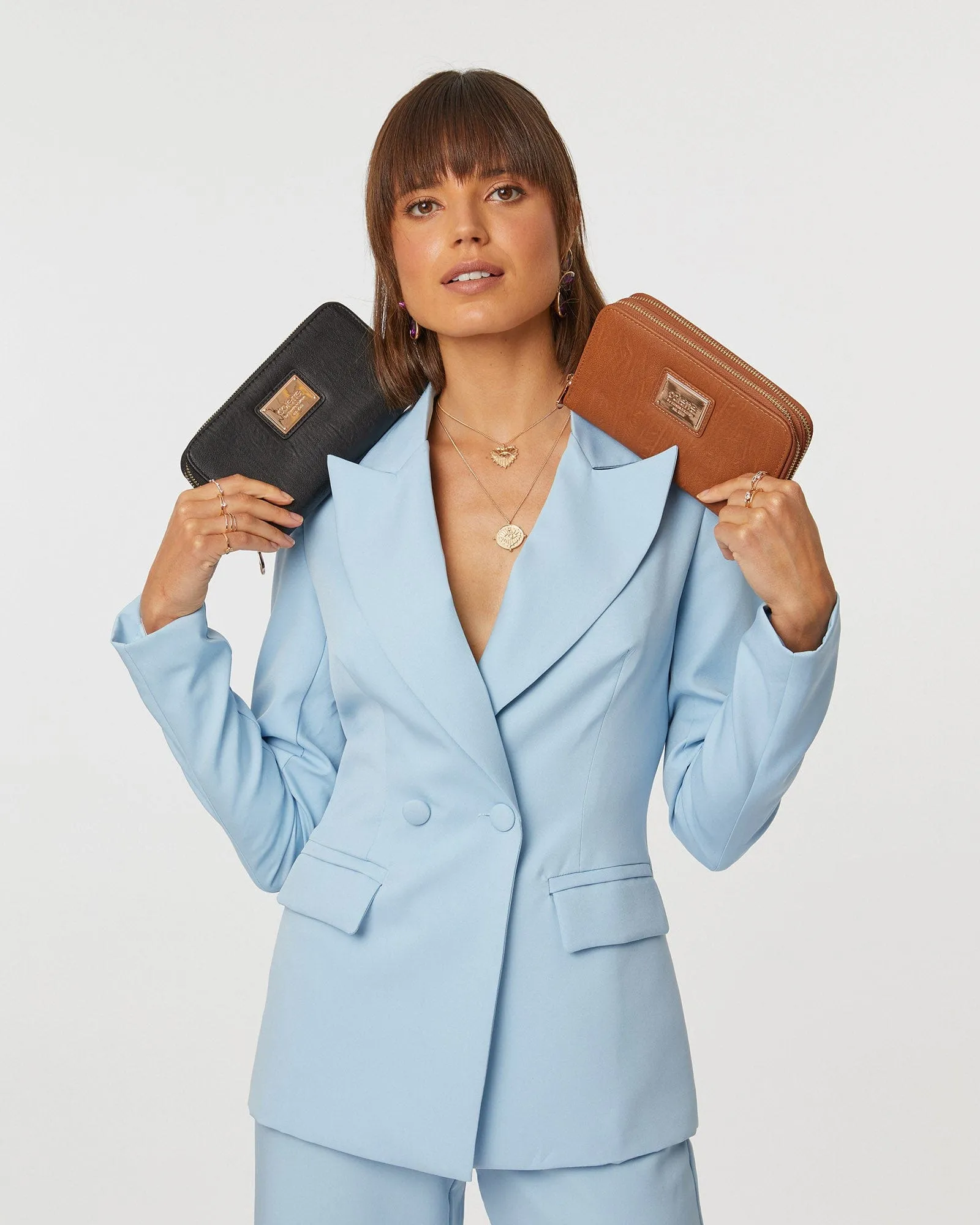 Black And Gold Zip Around Wallet sold by Collete Hayman product image thumbnail 2