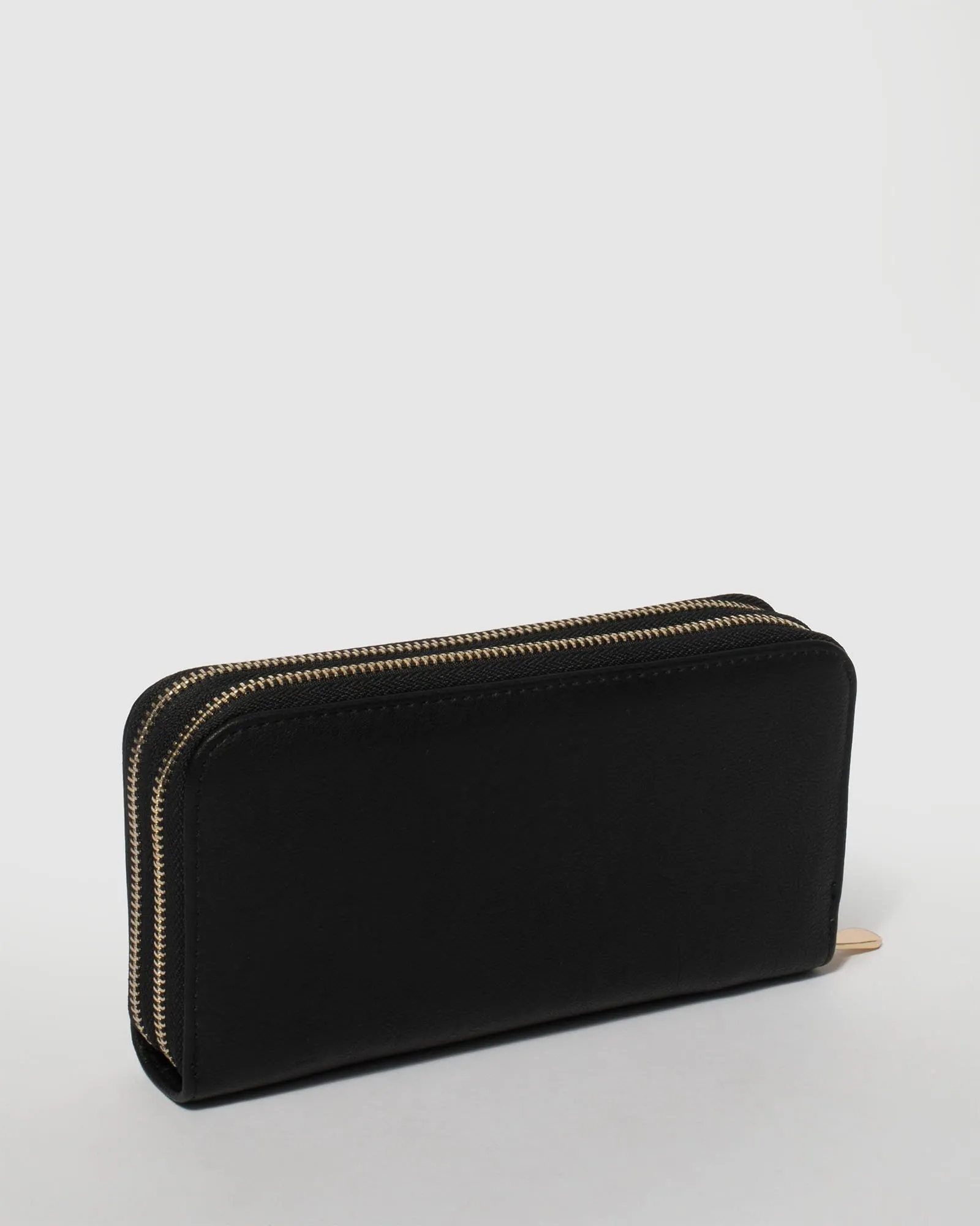 Black And Gold Zip Around Wallet sold by Collete Hayman product image thumbnail 4