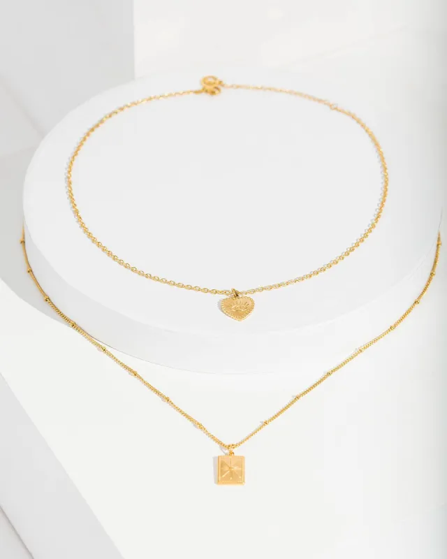 Layered Pendant Detail Necklace sold by Collete Hayman