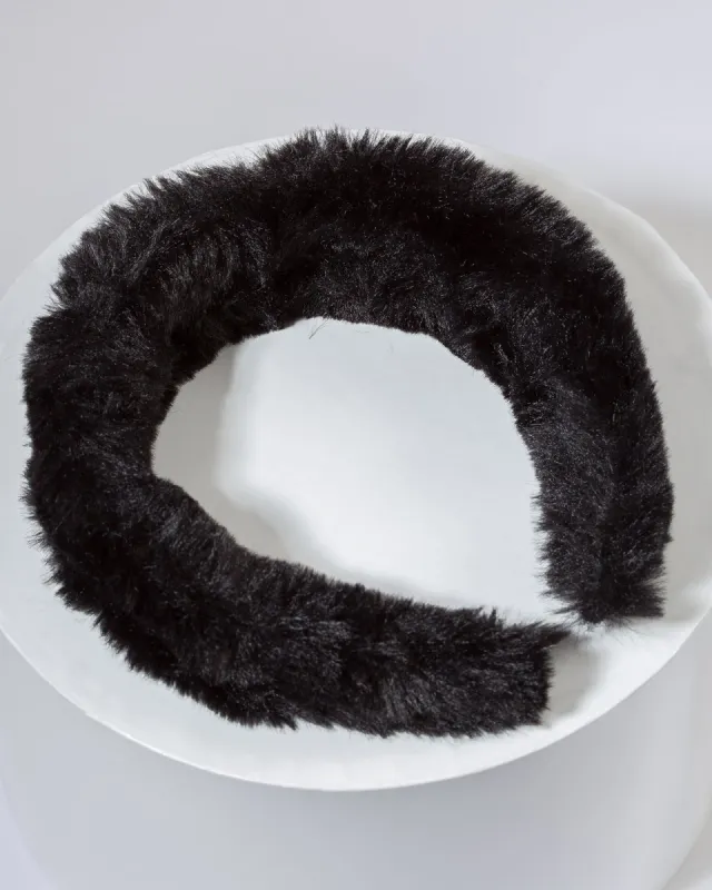 Black Fluffy Headband sold by Collete Hayman