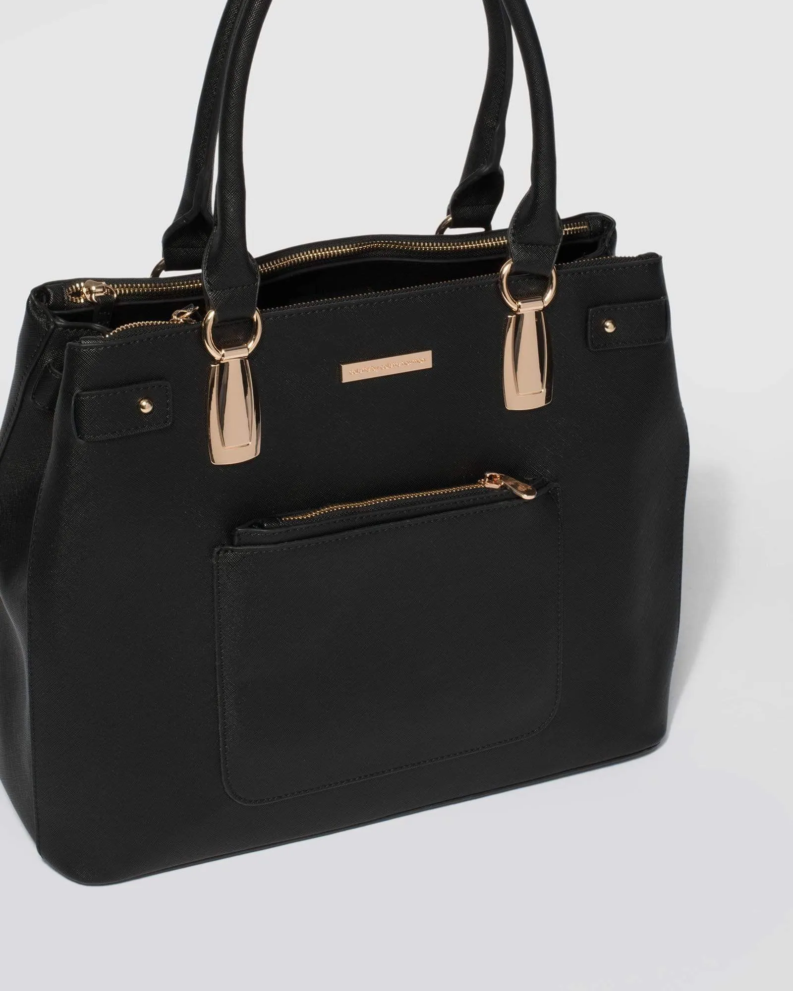 Black Violet Tote Bag sold by Collete Hayman product image thumbnail 2