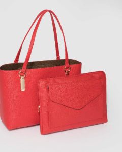 Red Angelina Tote Bag sold by Collete Hayman