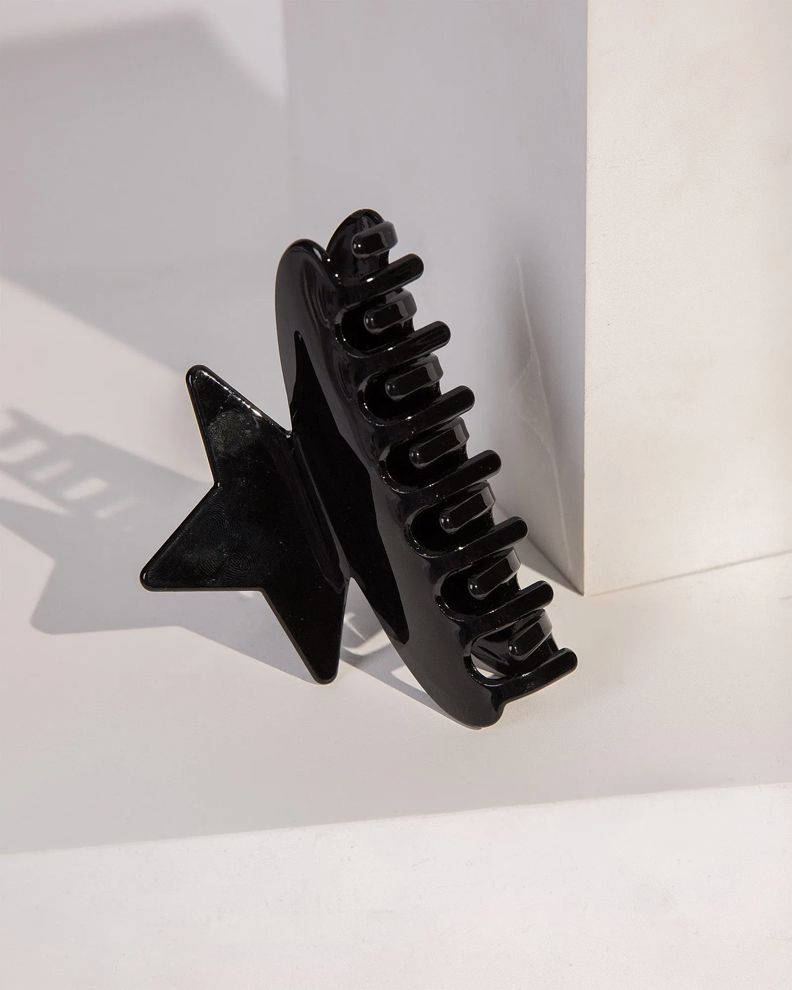 Black Crystal Star Acrylic Claw Clip sold by Collete Hayman product image thumbnail 2