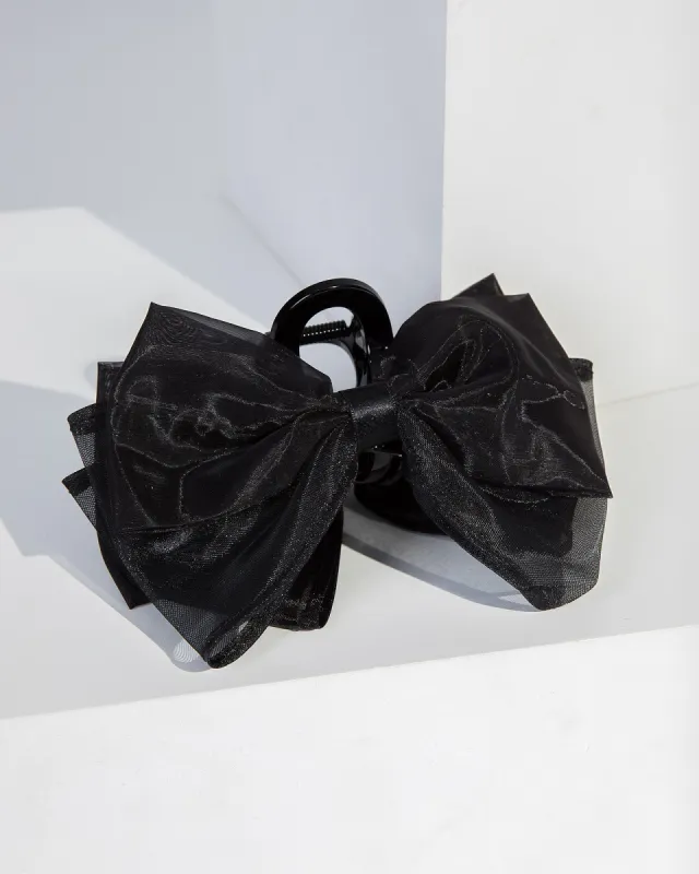 Black Bow Detail Claw Clip sold by Collete Hayman