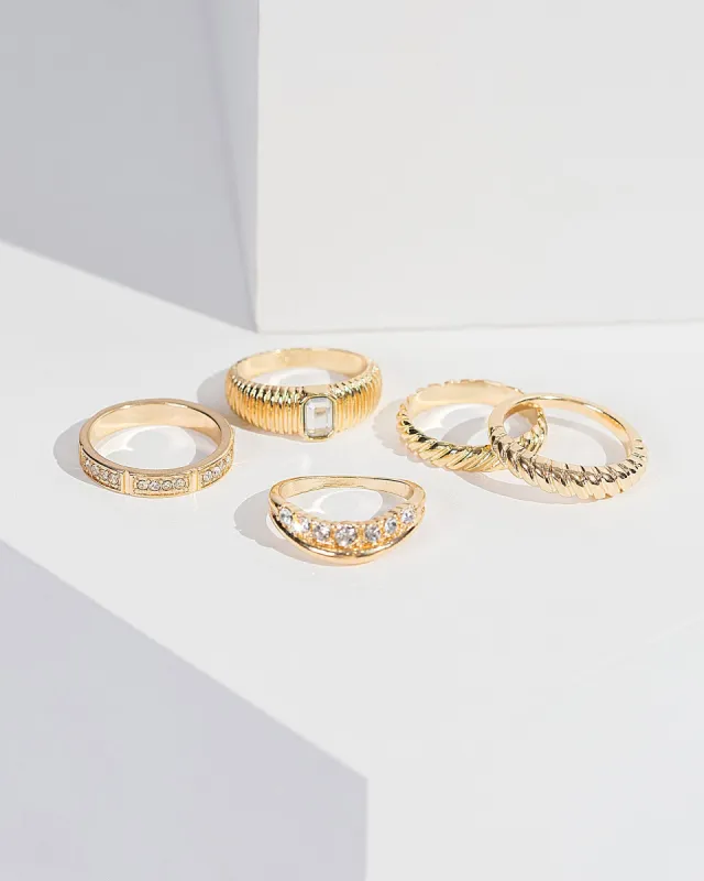 Crystal And Twist Ring Pack sold by Collete Hayman