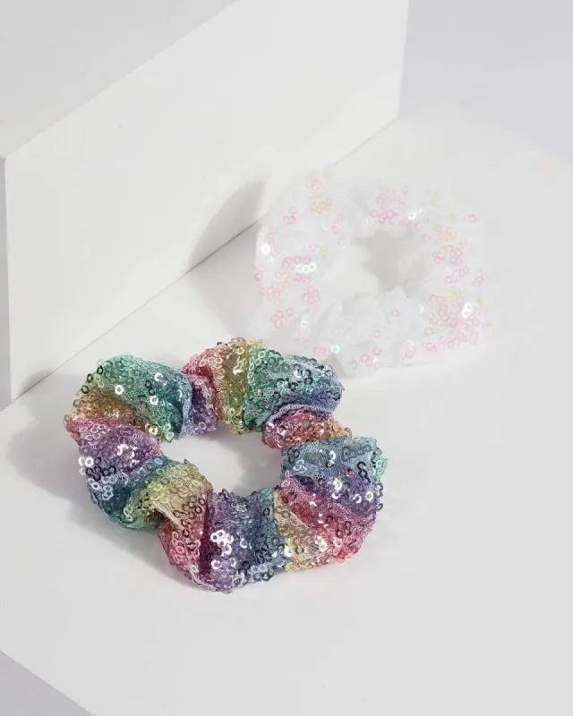 Multi Small Sequin Scrunchies sold by Collete Hayman