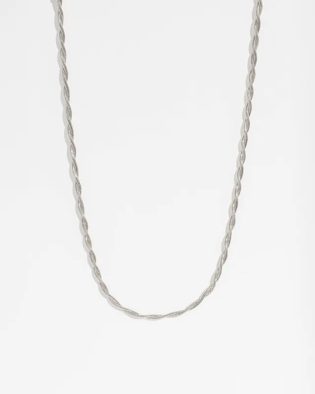 Silver Twisted Chain Necklace sold by Collete Hayman