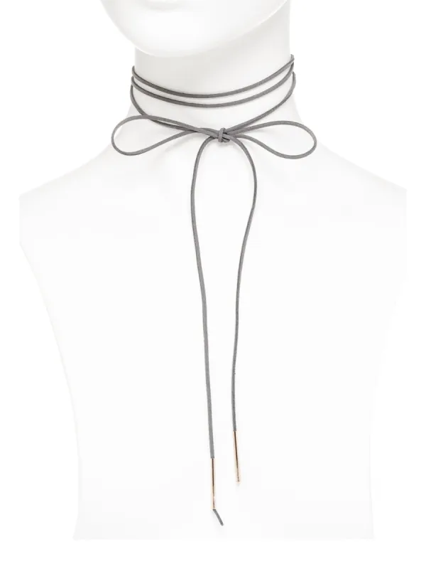 Tube End Cord Wrap Choker Necklace sold by Collete Hayman