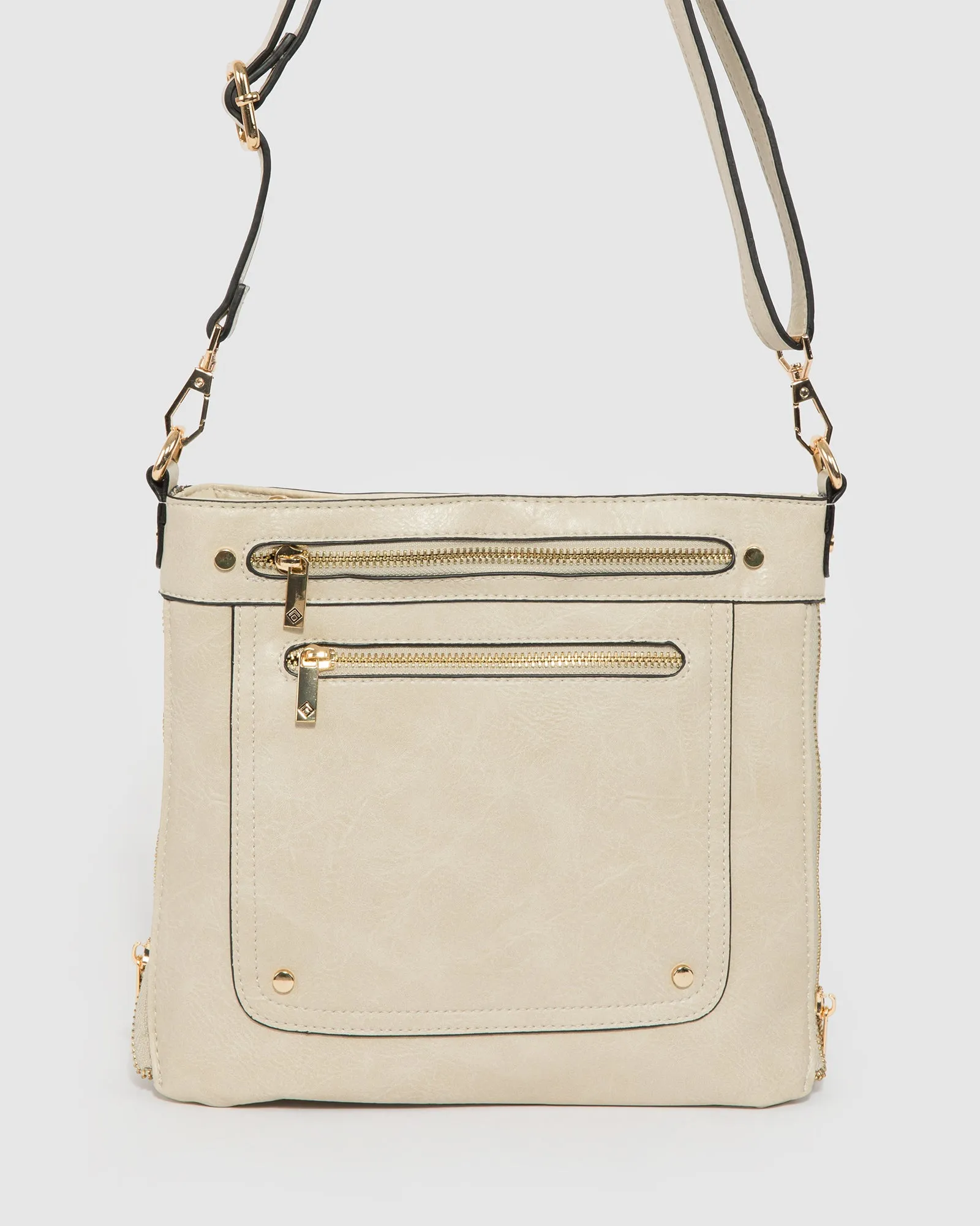 Ivory Penelope Zip Crossbody Bag sold by Collete Hayman