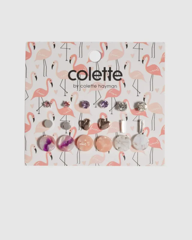 Multi Acrylic Disc Earring Set sold by Collete Hayman