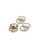 Antique Gold Twist Band Ring Pack - Large sold by Collete Hayman