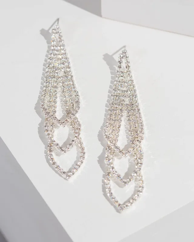 Crystal Cup Chain Drop Earrings sold by Collete Hayman