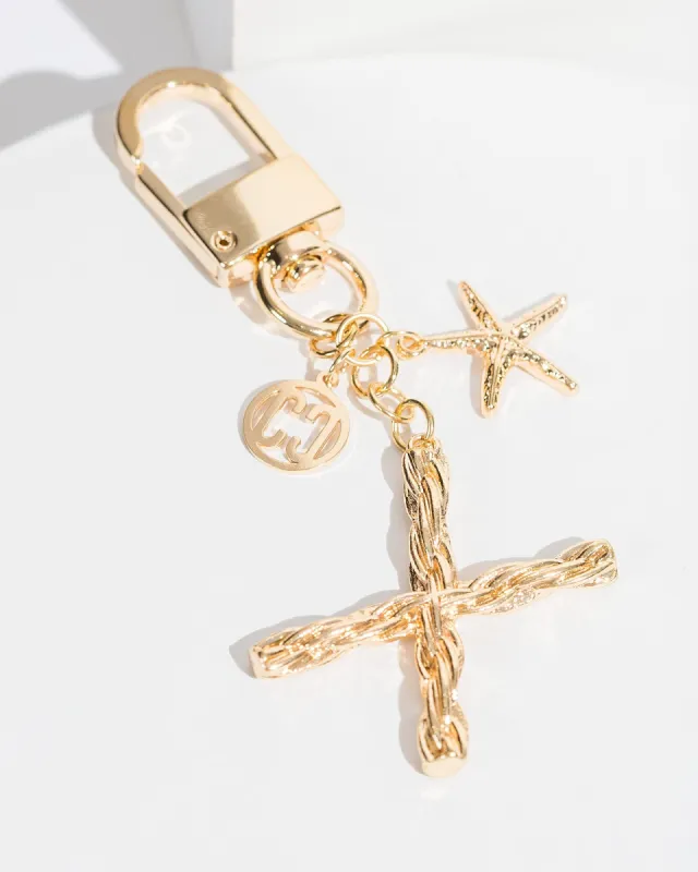 X - Gold Initial Bag Charm sold by Collete Hayman