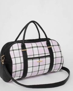 Multi Colour Check Weekender sold by Collete Hayman