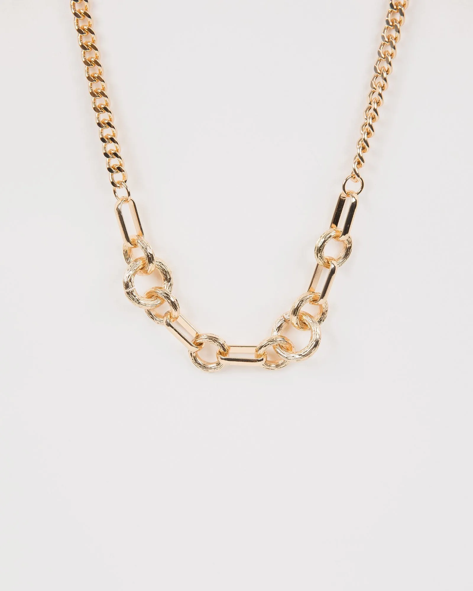 Gold Chunky Long Chain Necklace sold by Collete Hayman
