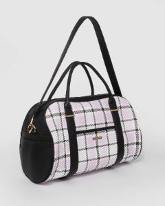 Multi Colour Check Weekender sold by Collete Hayman
