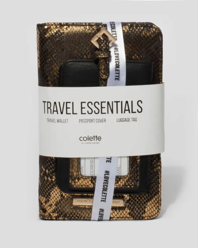 Gold Python Vacay Travel Pack sold by Collete Hayman
