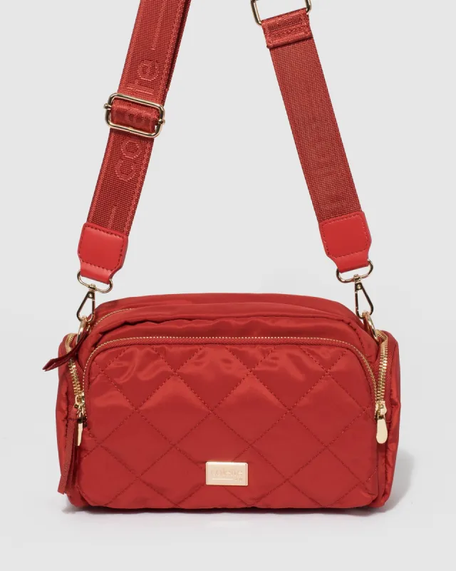 Harper Nylon Orange Crossbody Bag sold by Collete Hayman
