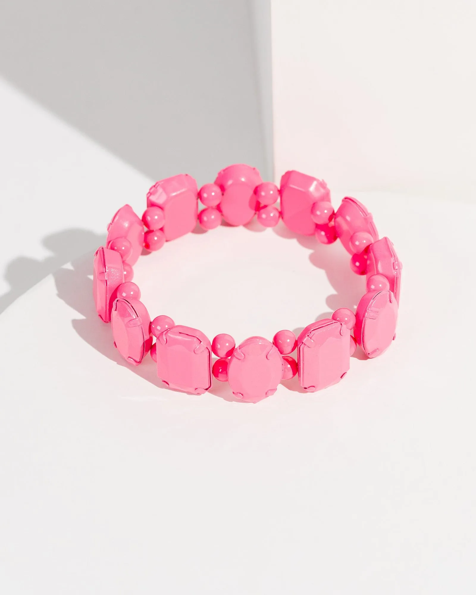 Pink Painted Stretch Bracelet sold by Collete Hayman