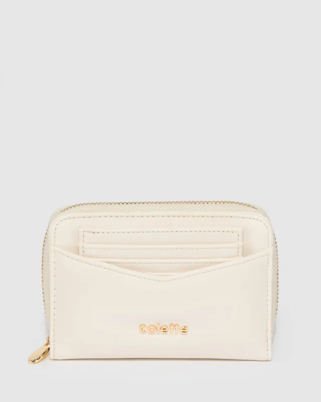 Ivory Cherri Logo Wallet sold by Collete Hayman