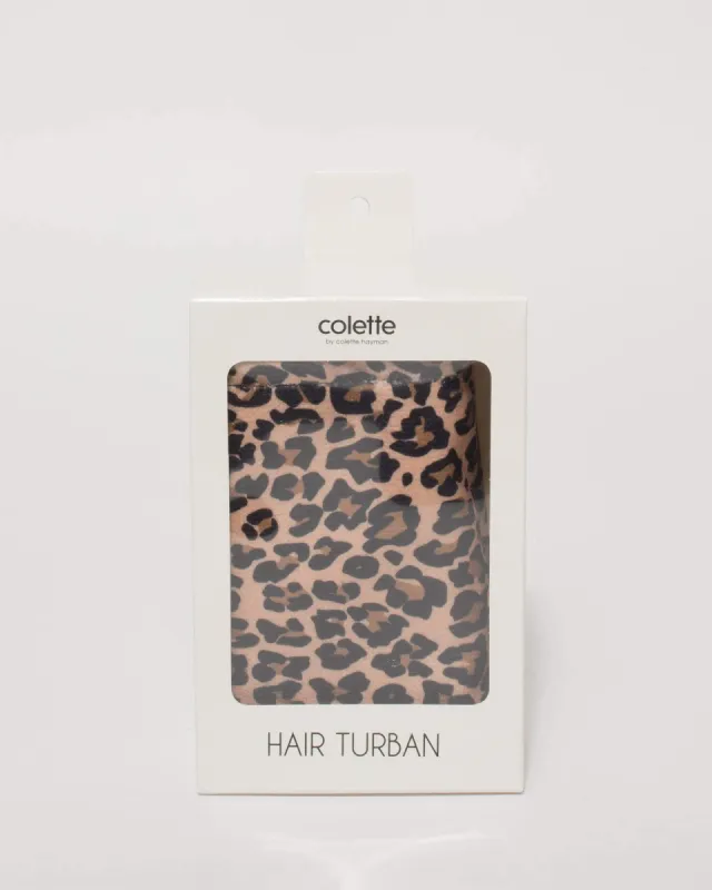 Leopard Twist Hair Turban sold by Collete Hayman