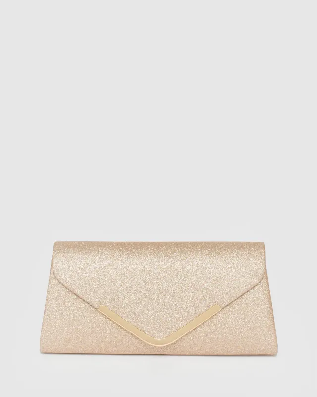 Gold Paula Clutch Bag sold by Collete Hayman