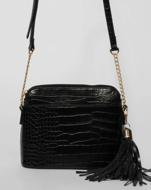 Black Karen Crossbody Bag sold by Collete Hayman