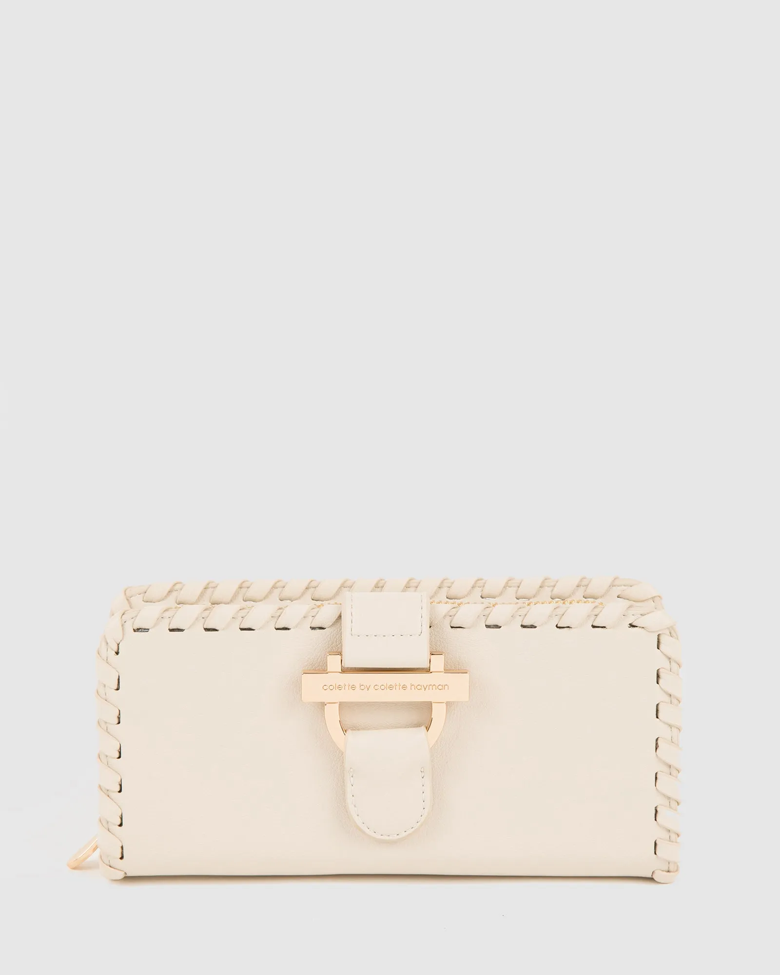 Ivory Tess Buckle Wallet sold by Collete Hayman