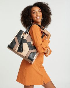 Multi Colour Adelisa Tassel Tote Bag sold by Collete Hayman