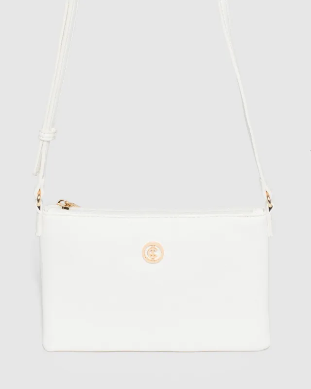 White Peta Crossbody Bag sold by Collete Hayman