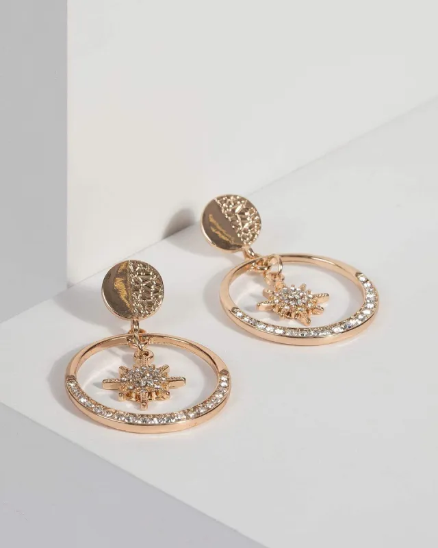 Crystal Star Pave Drop Earrings sold by Collete Hayman