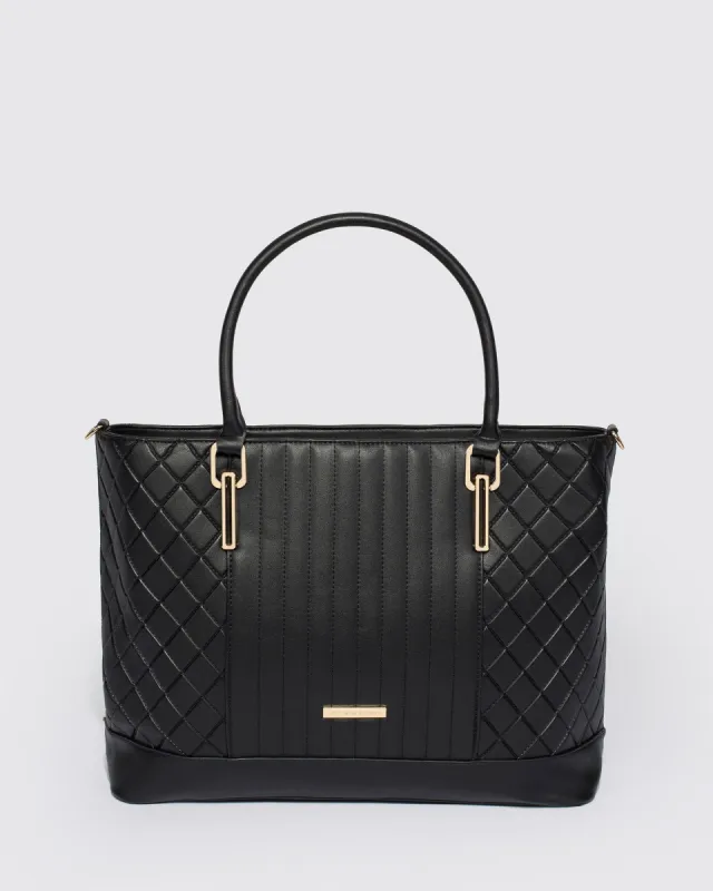 Black Aviana Tote Bag sold by Collete Hayman