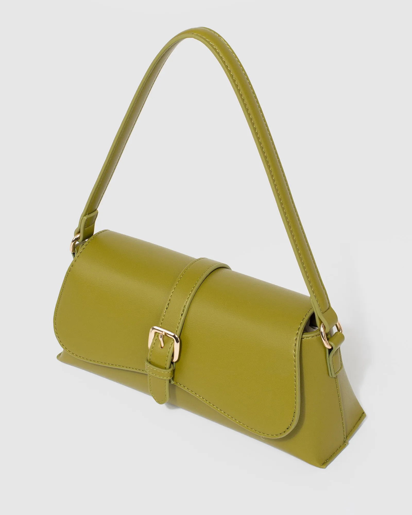 Green Sasha Buckle Shoulder Bag sold by Collete Hayman product image thumbnail 5