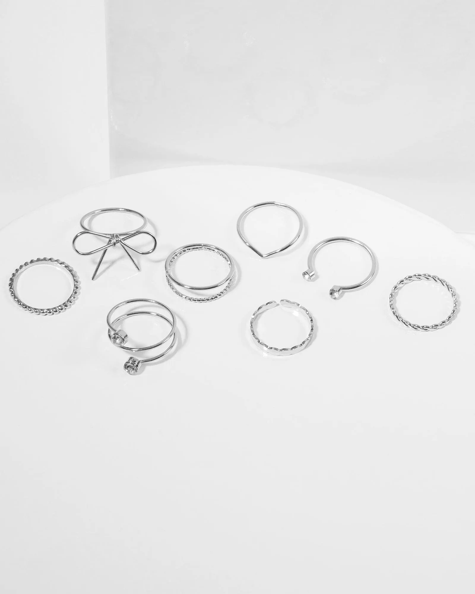 Silver Fine Bow Ring Pack sold by Collete Hayman