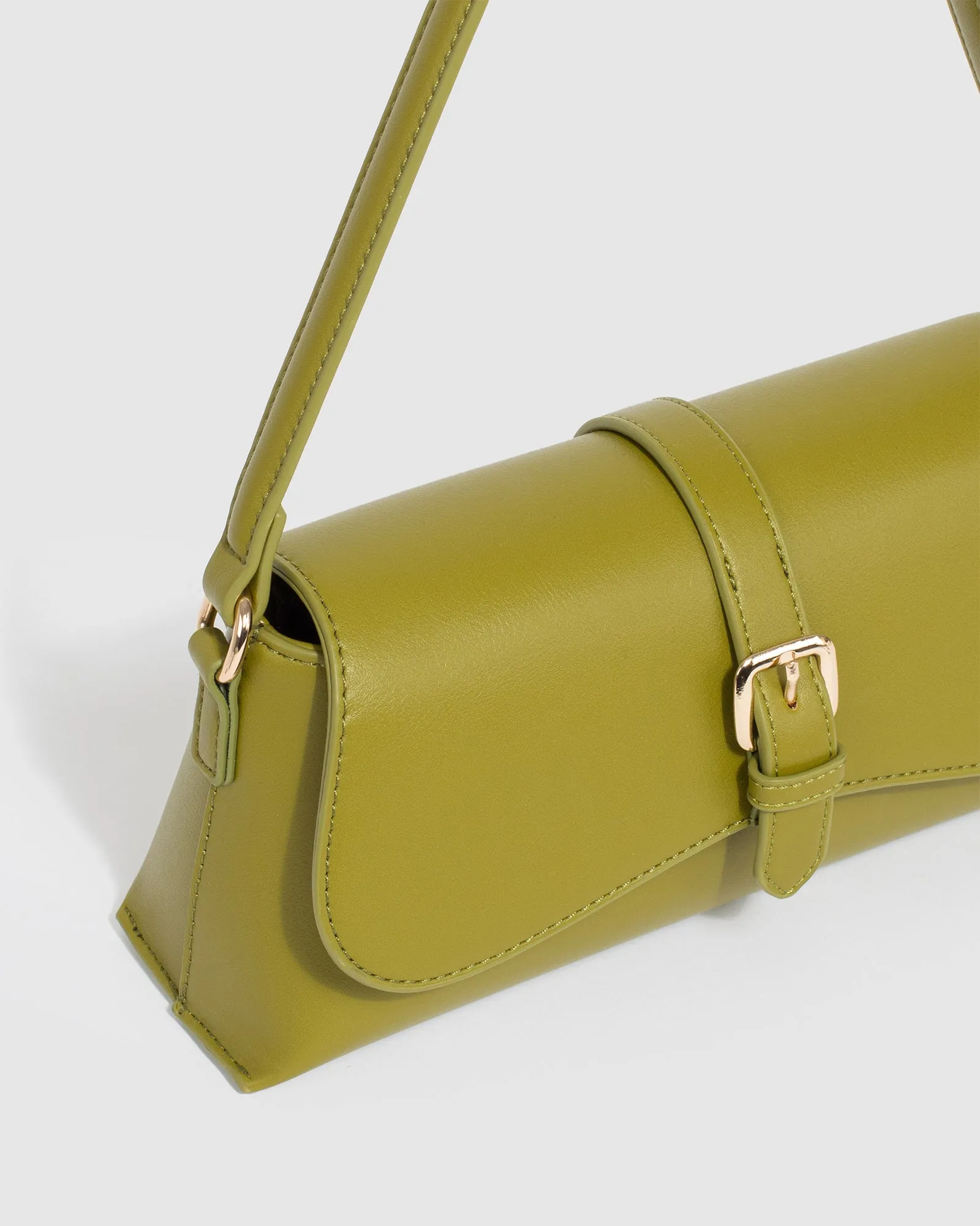 Green Sasha Buckle Shoulder Bag sold by Collete Hayman product image thumbnail 3