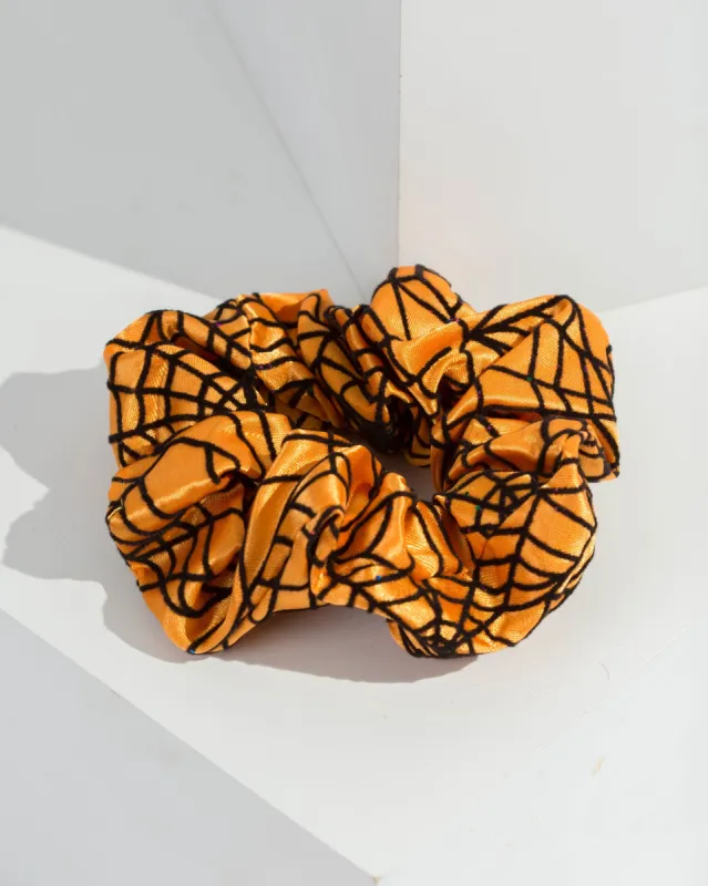 Orange Cobweb Scrunchie sold by Collete Hayman