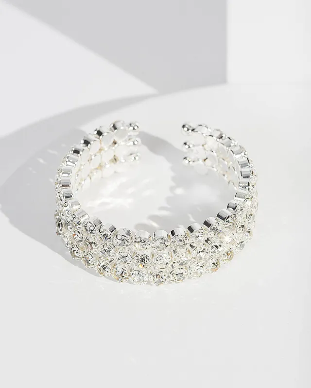 Silver Crystal Linked Bracelet sold by Collete Hayman