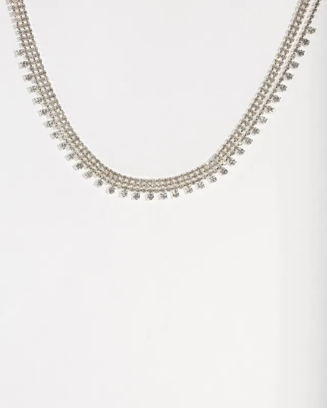 Silver Chunky Double Row Necklace sold by Collete Hayman