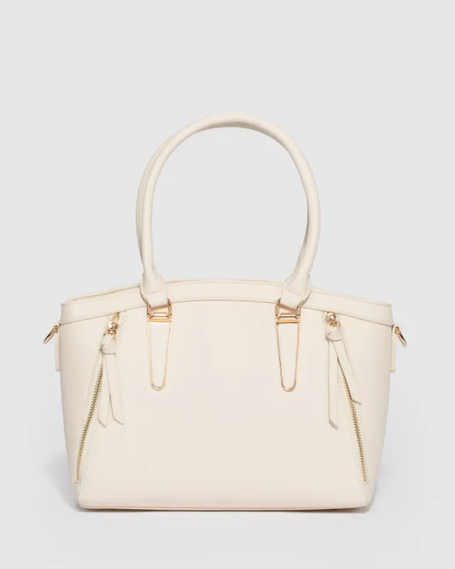 Ivory Carissa Tote Bag sold by Collete Hayman